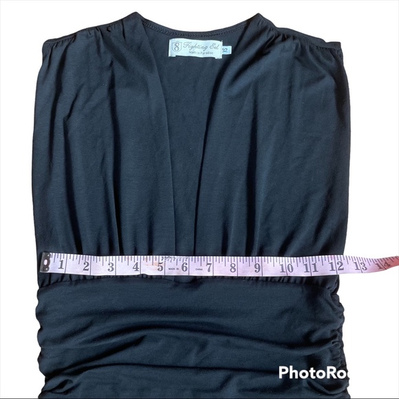 Fighting Eel Hawaii Little Black Dress Lo Cut Neckline Body conscious style - Picture 6 of 7